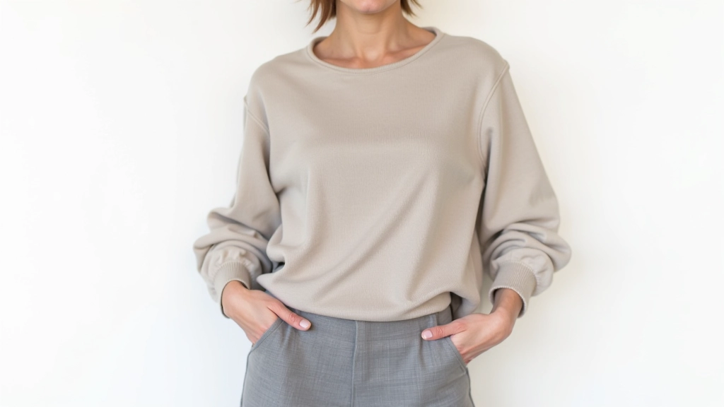 Vêtements soigneusement pliés et disposés, éclairage naturel, fond neutre blanc, photos de qualité professionnelle